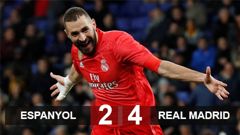 Đánh bại Espanyol 4-2, Real đòi lại vị trí thứ 3