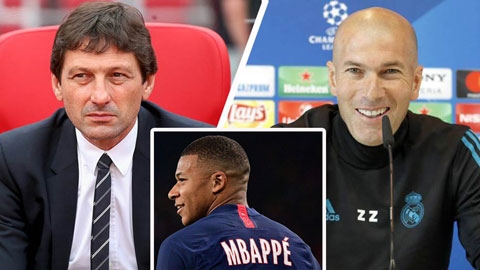 PSG tức giân yêu cầu Zidane thôi nhăm nhe Mbappe