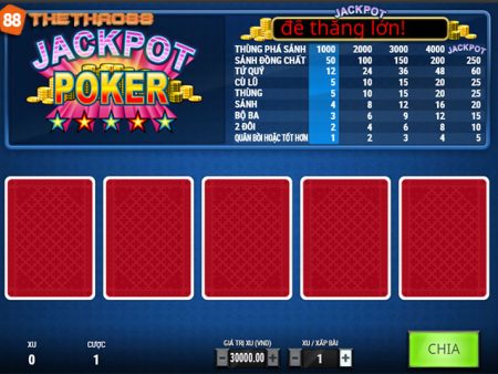 Tìm hiểu game bài Jackpot Poker trực tuyến hấp dẫn tại nhà cái