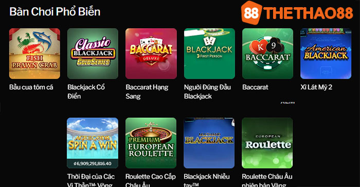 game e-casino tại 188bet