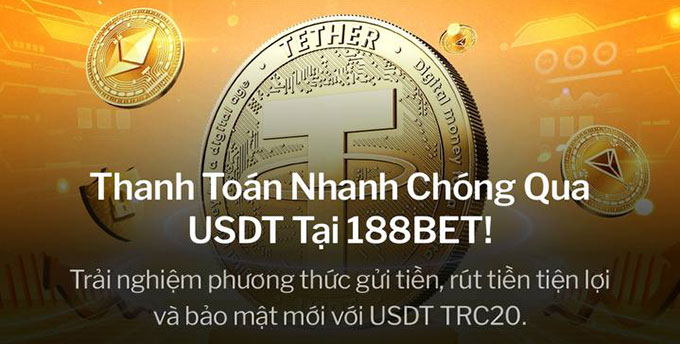 Thanh toan bằng USDT tại 188bet